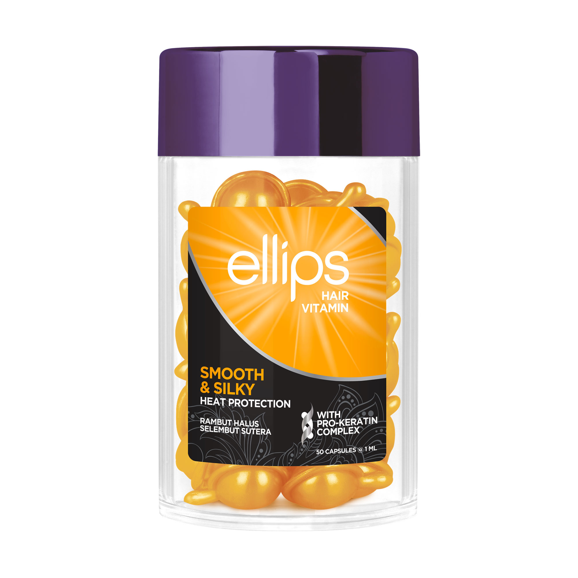 Вітаміни для волосся Ellips Hair Vitamin Smooth &amp; Silky Бездоганний шовк з Pro-кератиновим комплексом, 50*1 мл